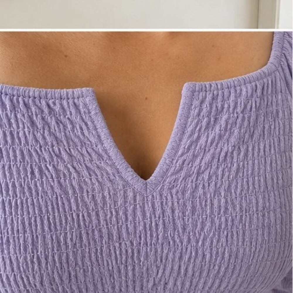 Lilac Button Blouse - Picture 4 of 6